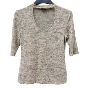 Beige Rue21 Keyhole Top